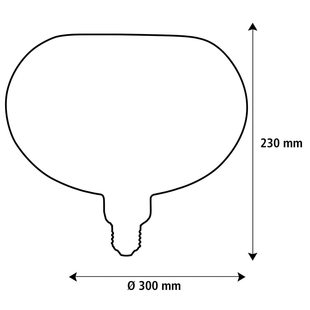 Detalj av LED Floating Filo oval Ø30 cm E27 6W 2200K dimbar sand