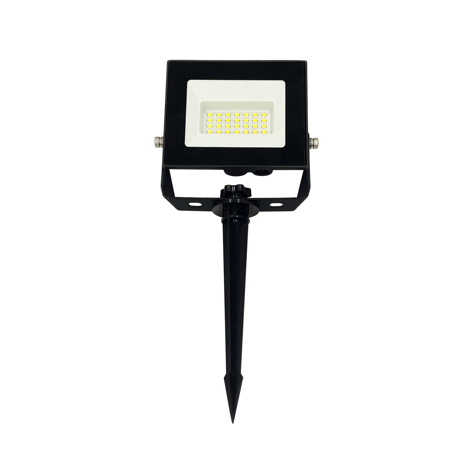 LED flomlys Bolton 2.0 med jordspyd svart 10W IP44 fra Heitronic