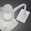LED forstørrelseslampe Lupo med fot dimbar hvit 5W forfra