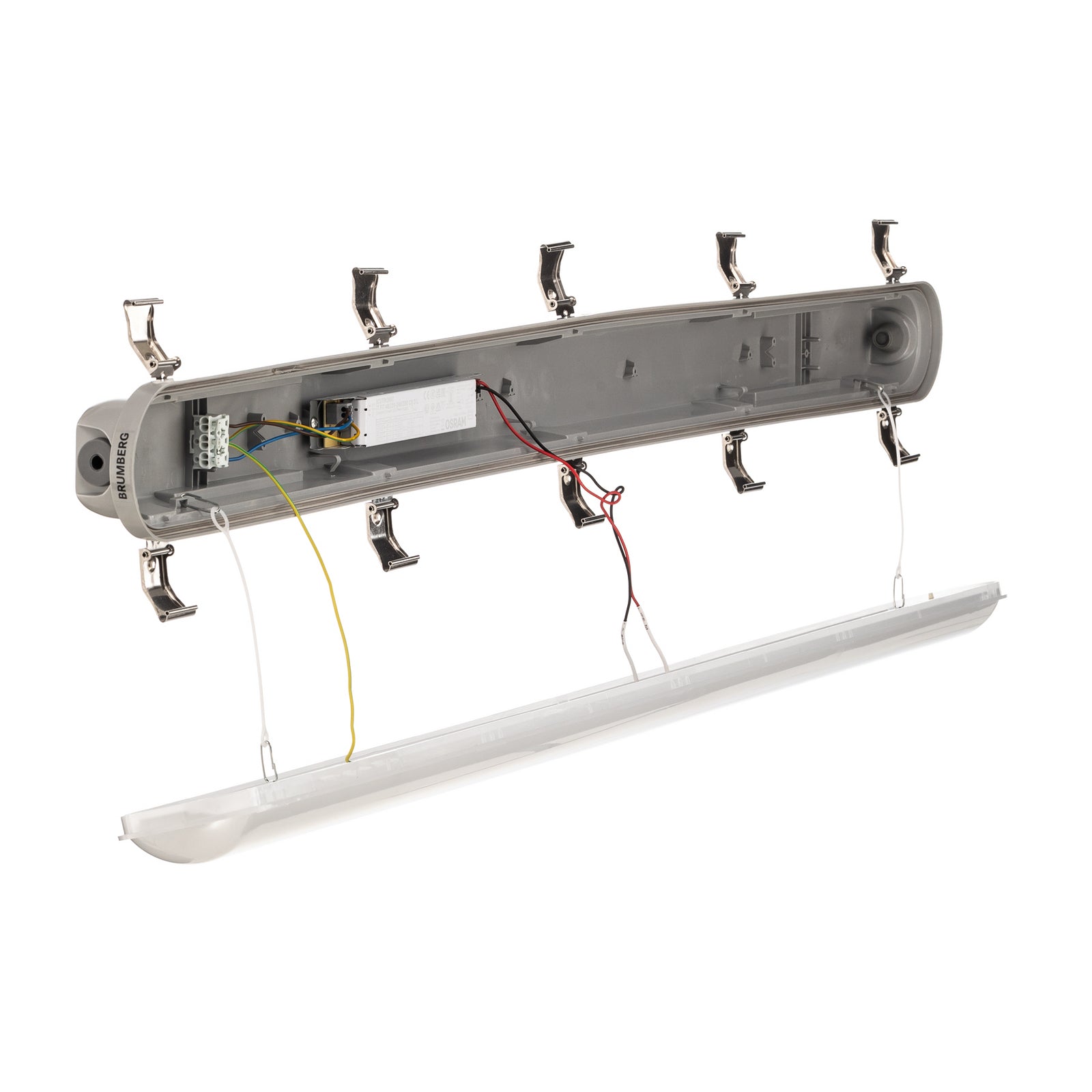 LED fuktroms-armatur Humid One 119 cm 35W IP65 - BRUMBERG lysdetalj