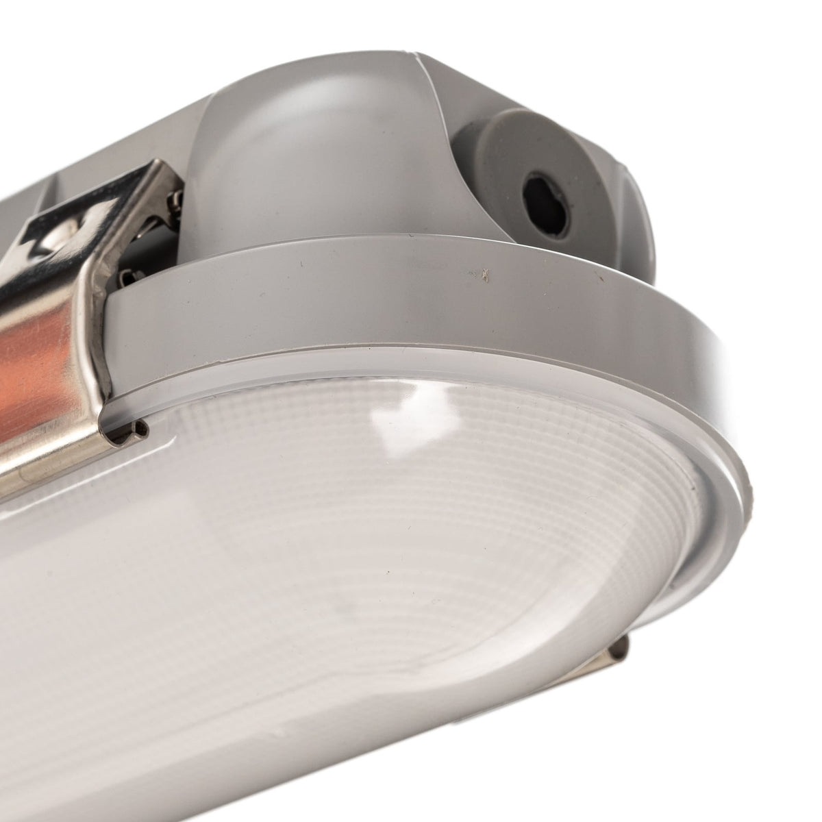 Nærbilde av LED fuktroms-armatur Humid One 149 cm 51W IP65 grå