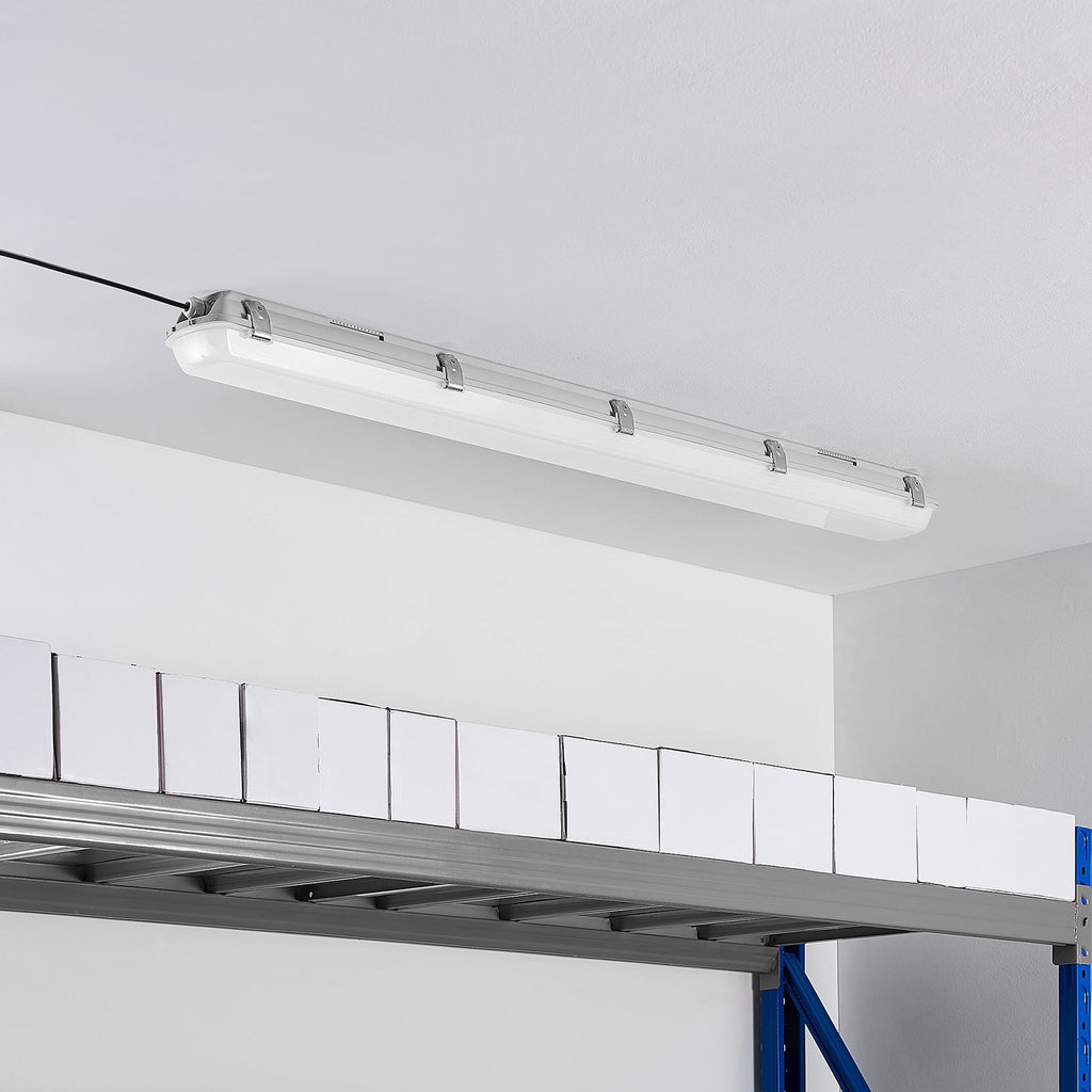 LED fuktroms-armatur Rao 121,5 cm 34W IP65 hvit bakside