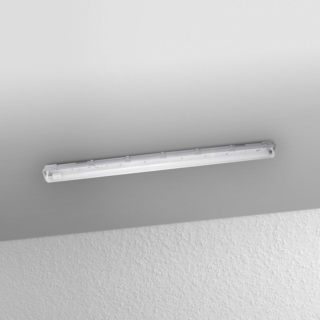 LED fuktroms-armatur SUBMARINE 126 cm 15W G13 IP65 grå detalj