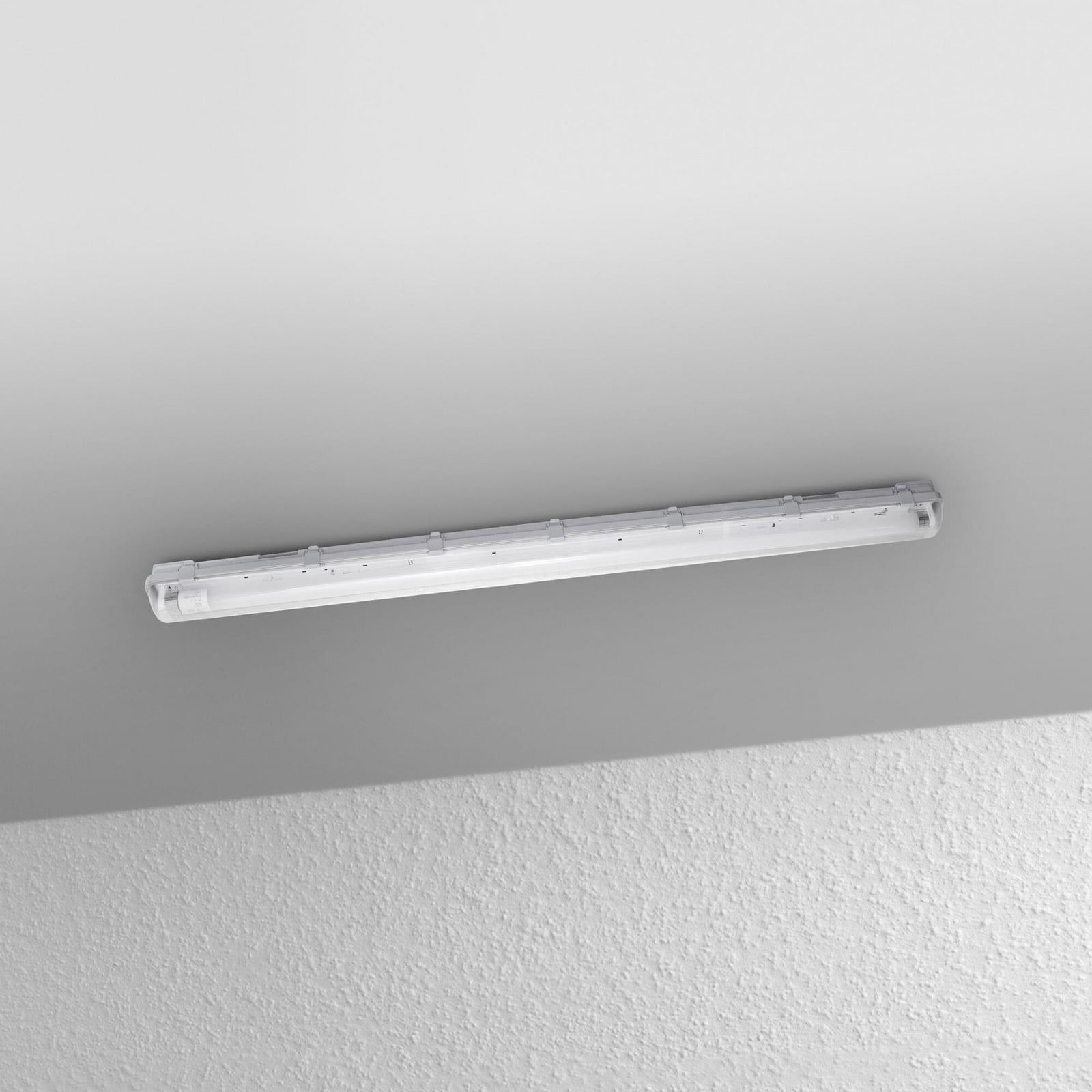LED fuktroms-armatur SUBMARINE 126 cm 15W G13 IP65 grå detalj