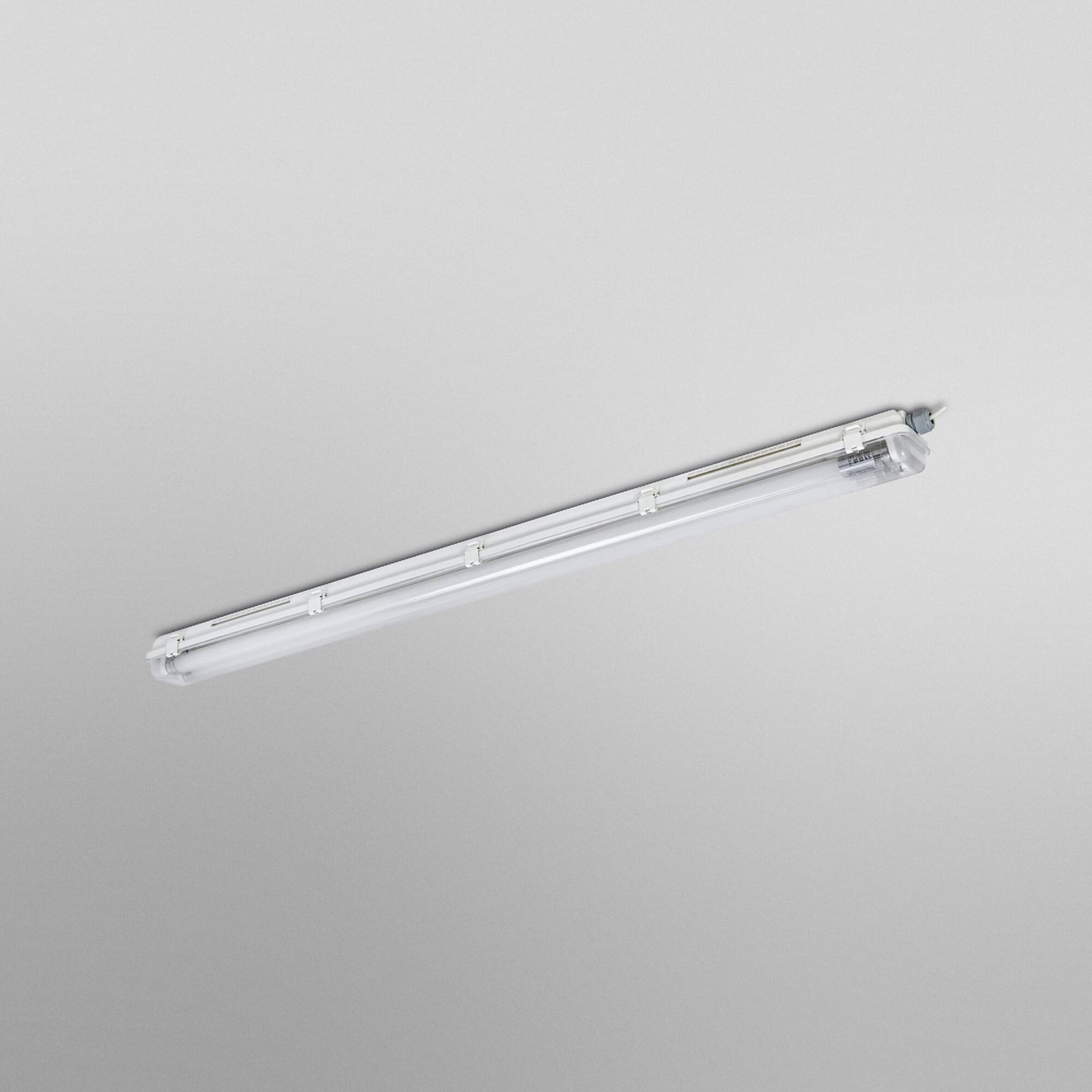 Nærbilde av LED fuktroms-armatur SUBMARINE PCR 128 cm 2x G13 T8 IP65 OSRAM