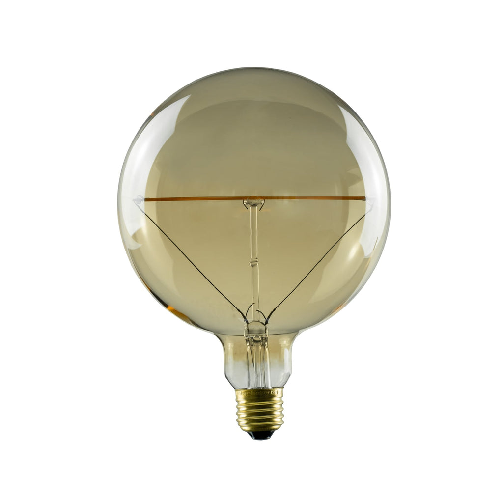 LED globepære E27 5W 1900K dimbar gull Ø15 cm - SEGULA forfra