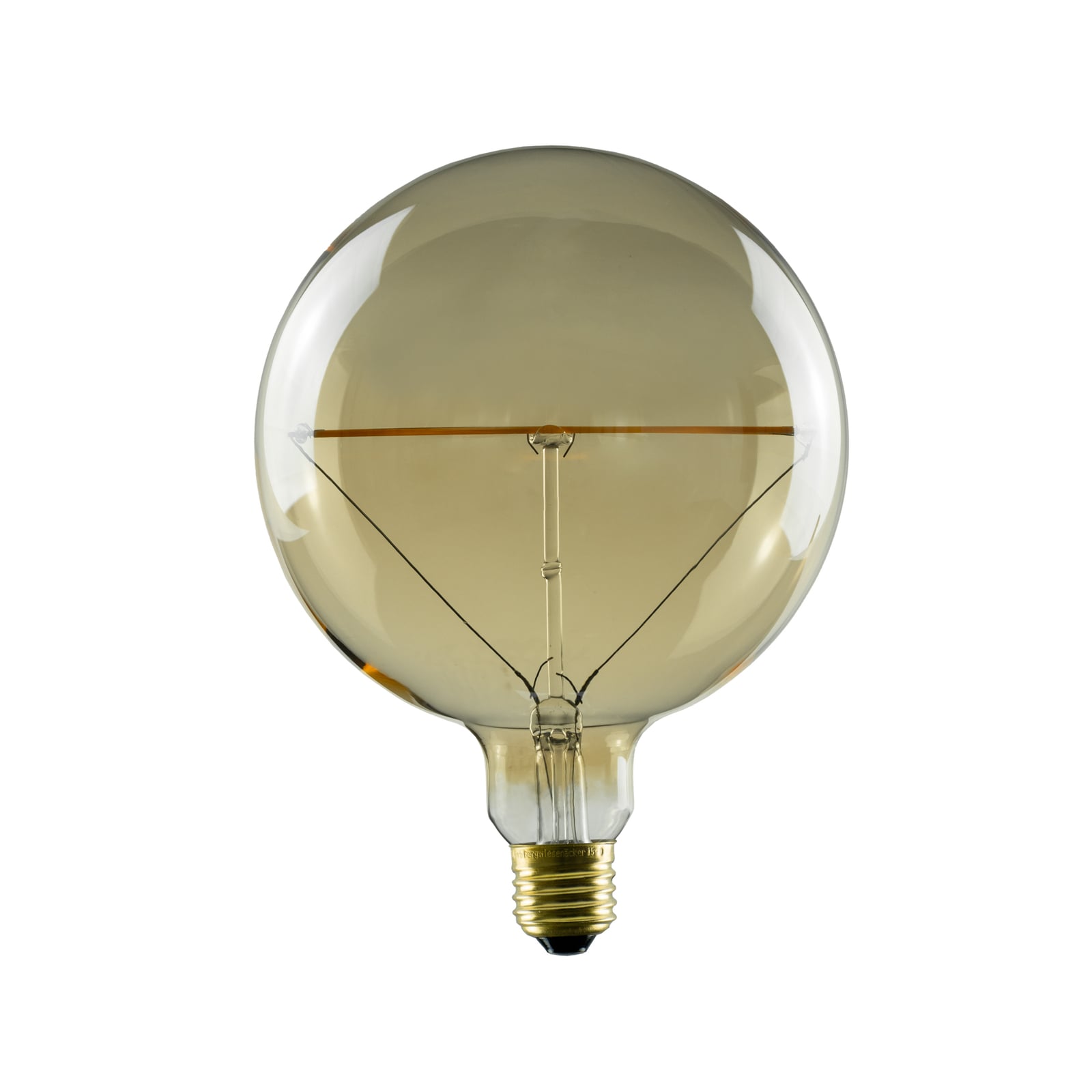 LED globepære E27 5W 1900K dimbar gull Ø15 cm - SEGULA forfra