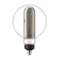 LED globepære E27 6,5W 1800K dimbar røykfarget Ø20 cm - Philips forfra