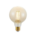 LED globepære E27 G95 6,5W 2500K amber forfra