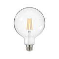 LED globepære G125 E27 3,8W 2700K 806lm klar filament forfra