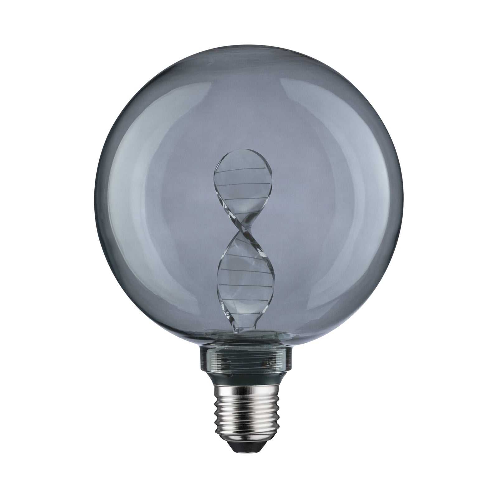 LED globepære E27 3,5W Helix 1800K G125 røykfarget bakside