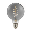 LED globepære E27 4,7W smart dimbar G95 røykfarget 1800K fra Nordlux forfra