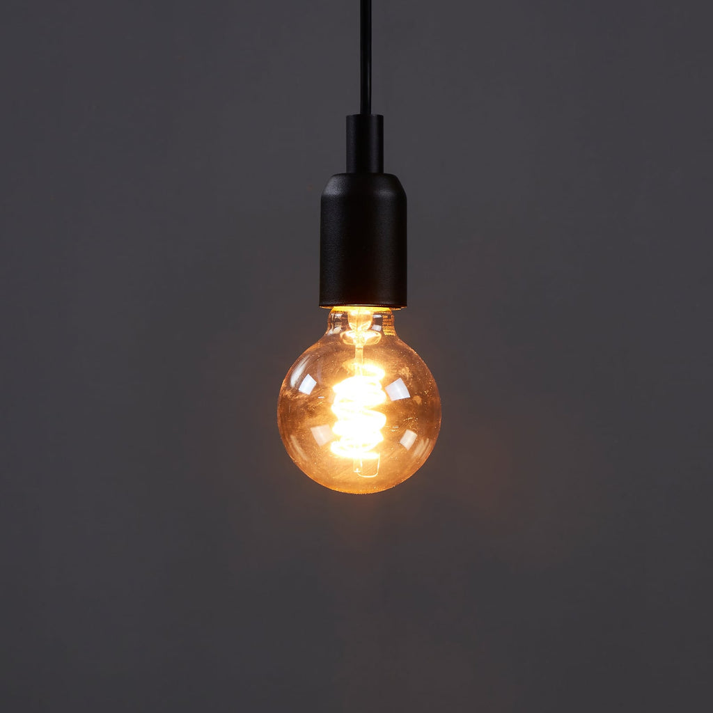LED globepære E27 4W 2000K amber Ø8 cm dimbar bakside