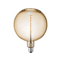 LED globepære E27 4W 2700K dimbar amber Ø18 cm Lucande forfra