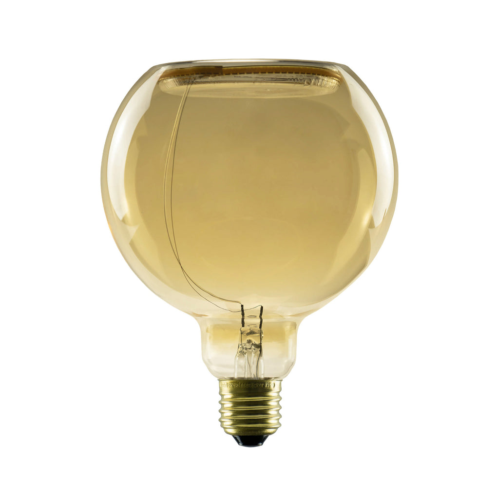 LED globepære E27 4W G125 2200K gull dimbar - SEGULA forfra