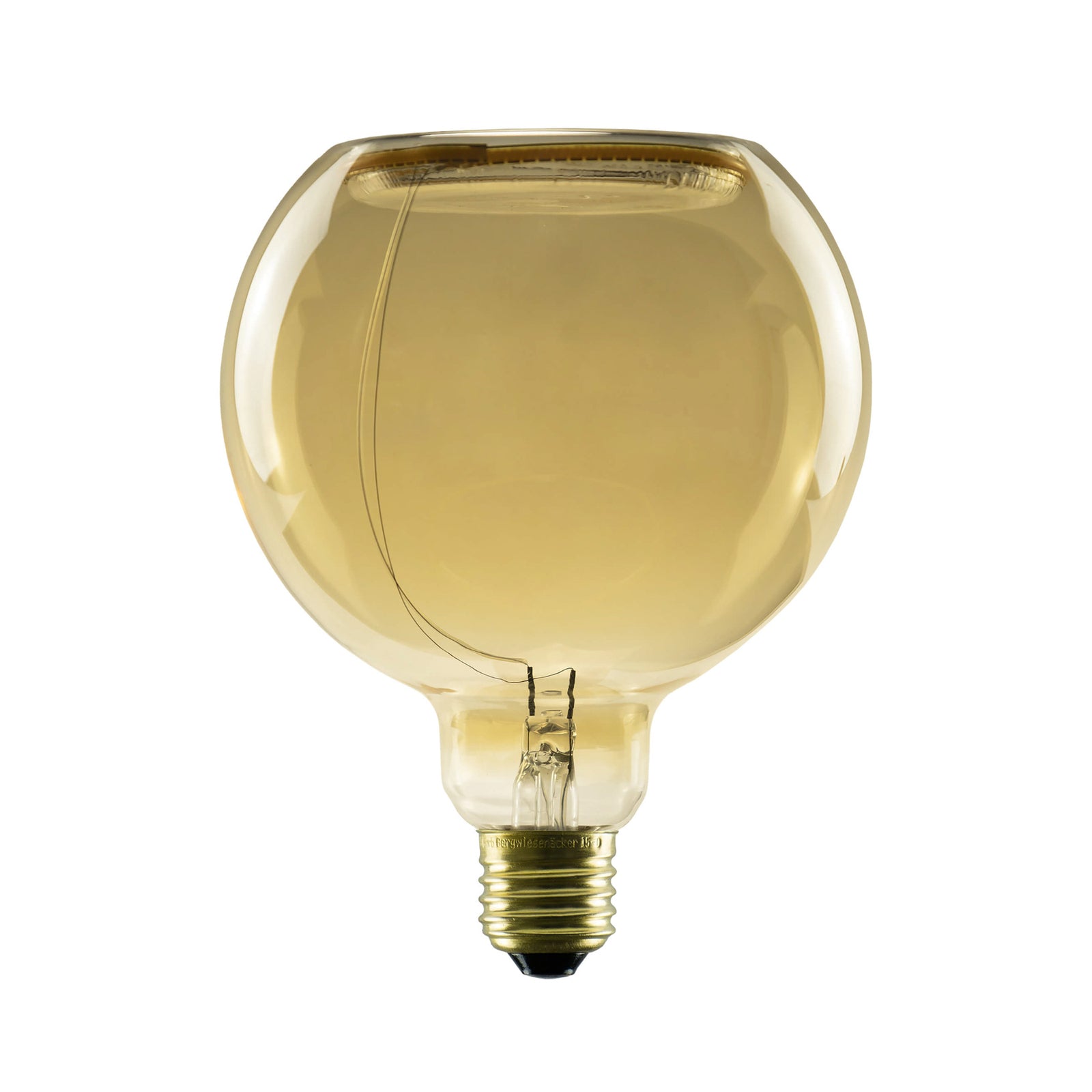 LED globepære E27 4W G125 2200K gull dimbar - SEGULA forfra