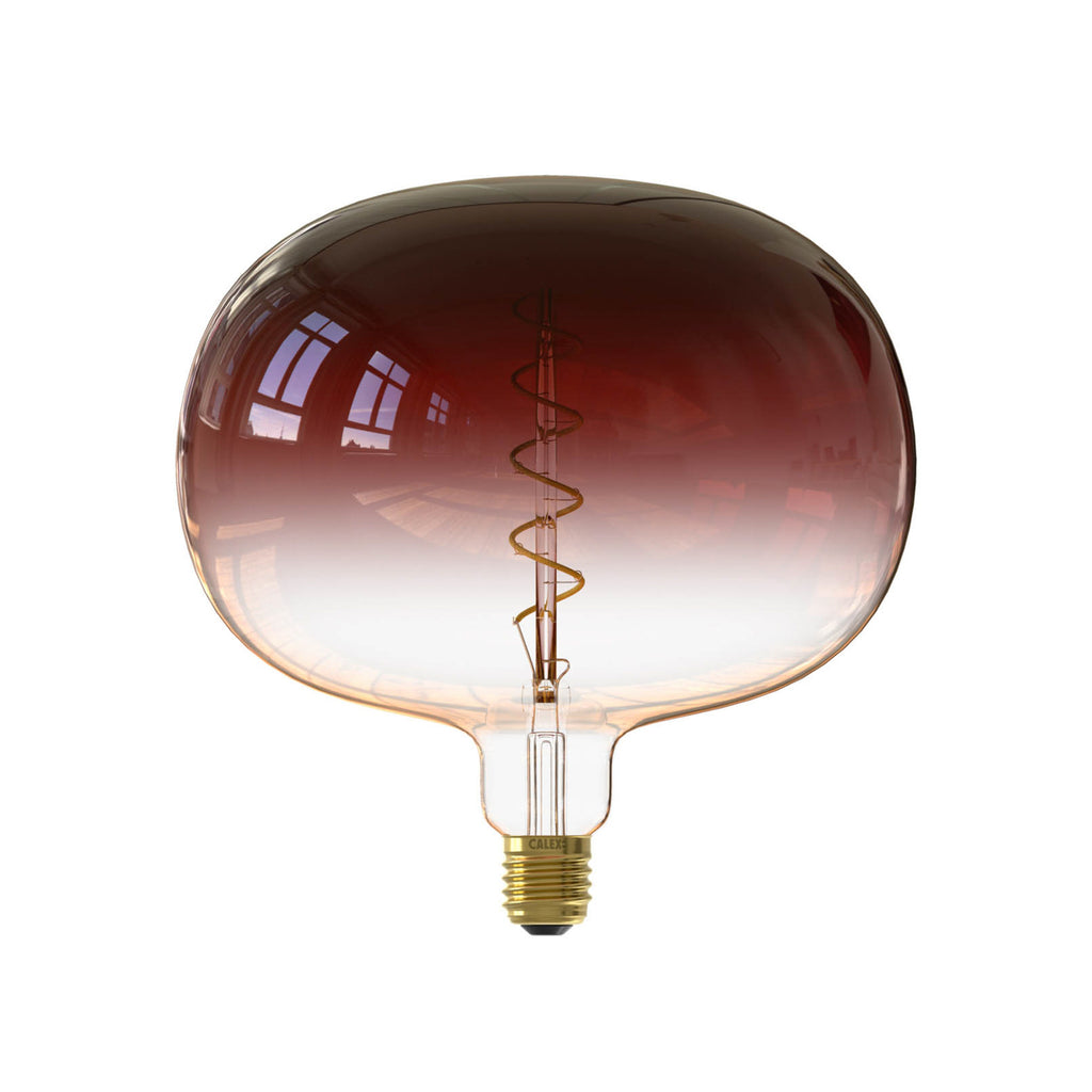 LED globepære E27 5W filament 1800K dimbar Ø22 cm - Calex detalj av filament