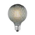 LED globepære E27 G95 4W 1800K dimbar røykfarget - Lucande forfra