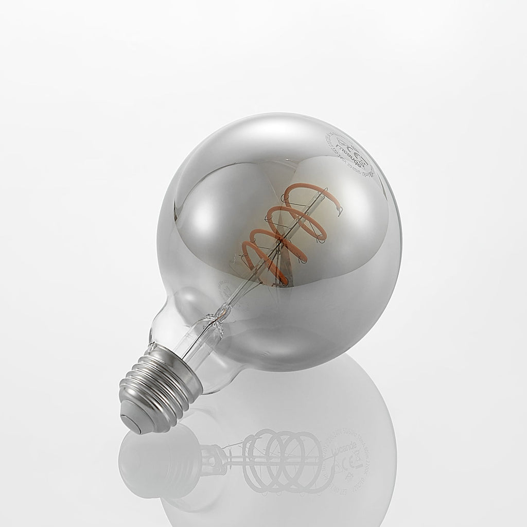 LED globepære E27 G95 4W 1800K røykfarget dimbar med emballasje