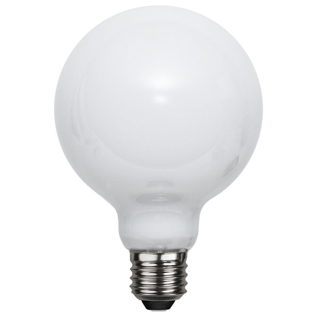 LED-globepære E27 G95 7,5W 2700K dimbar opal 3-stegs - STAR TRADING nærbilde