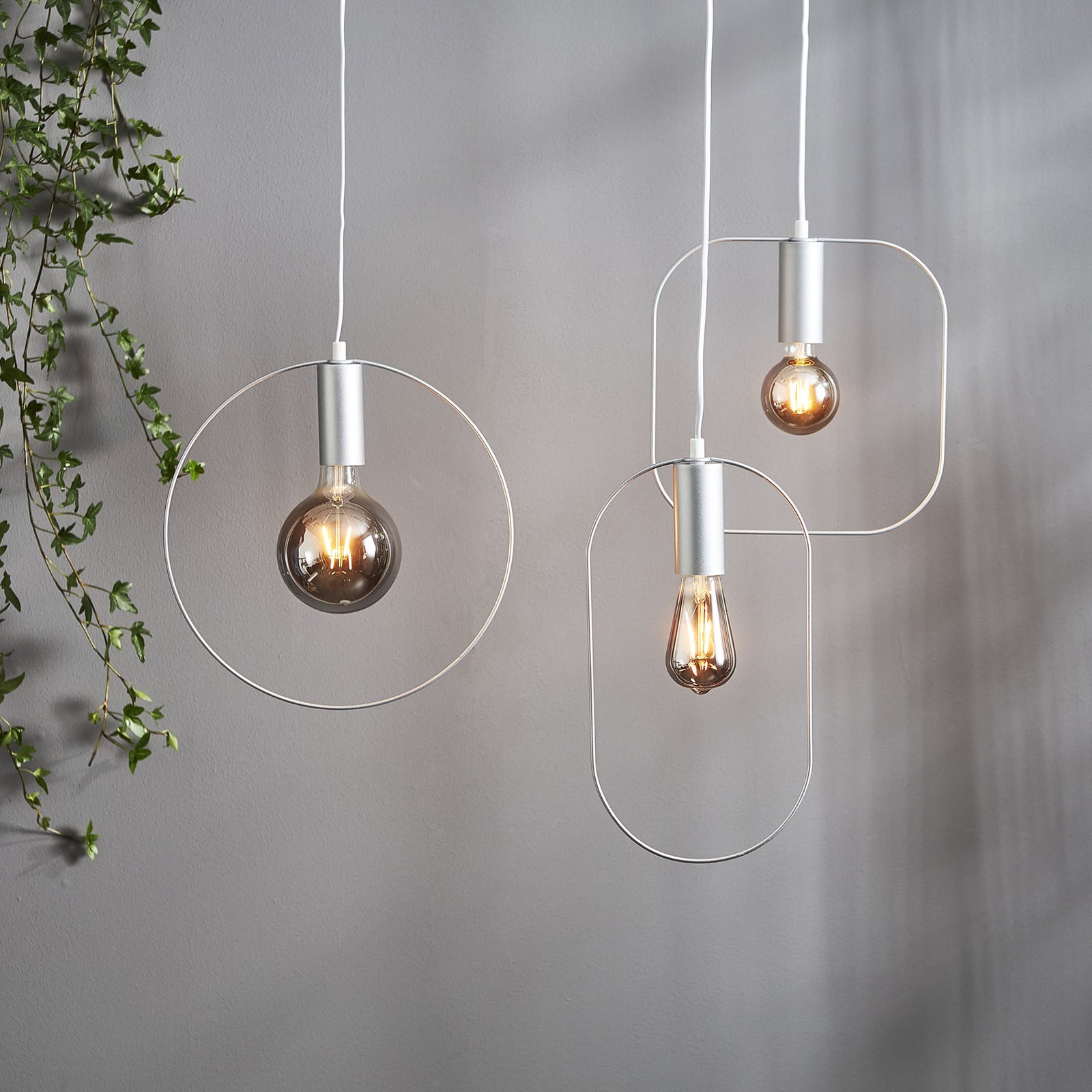 LED globepære E27 G95 røykglass 1,8W 2100K 80lm - STAR TRADING sideprofil