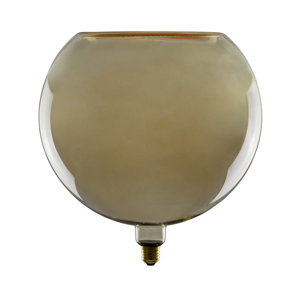 LED-globepære Floating G300 E27 8W 1900K røykgrå forfra