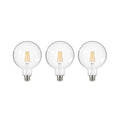 LED globepære G125 E27 3,8W 3000K 806lm klar 3-pakning Arcchio forfra