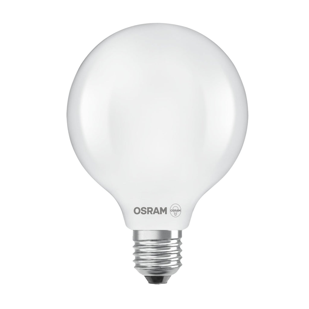 LED globepære G125 E27 7,2W 4000K matt 1521lm OSRAM forfra