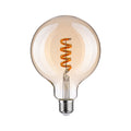 LED-globepære G125 Zigbee E27 6,3W RGBW dimbar gull forfra