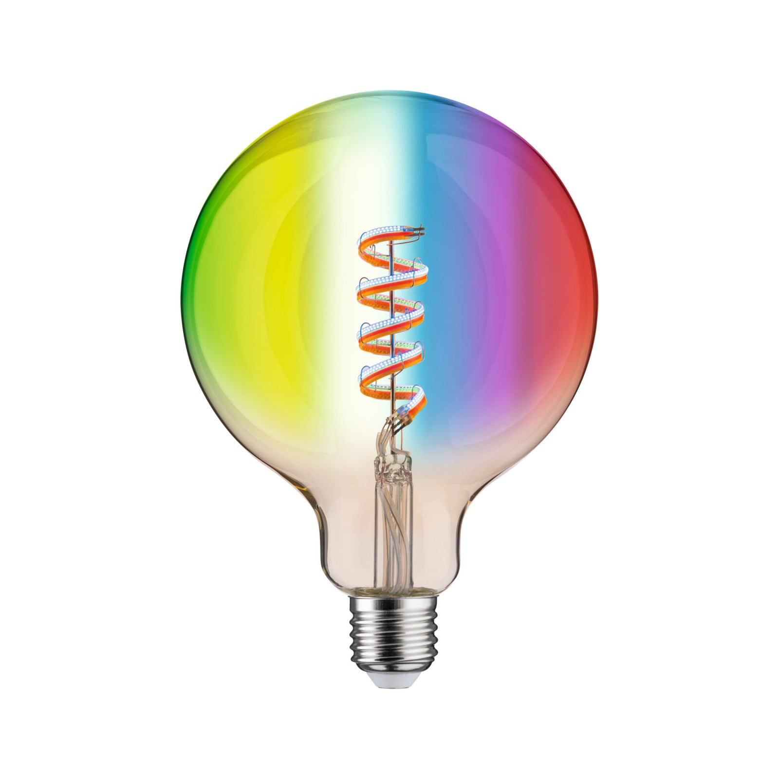 LED-globepære G125 Zigbee E27 6,3W RGBW dimbar gull bakside