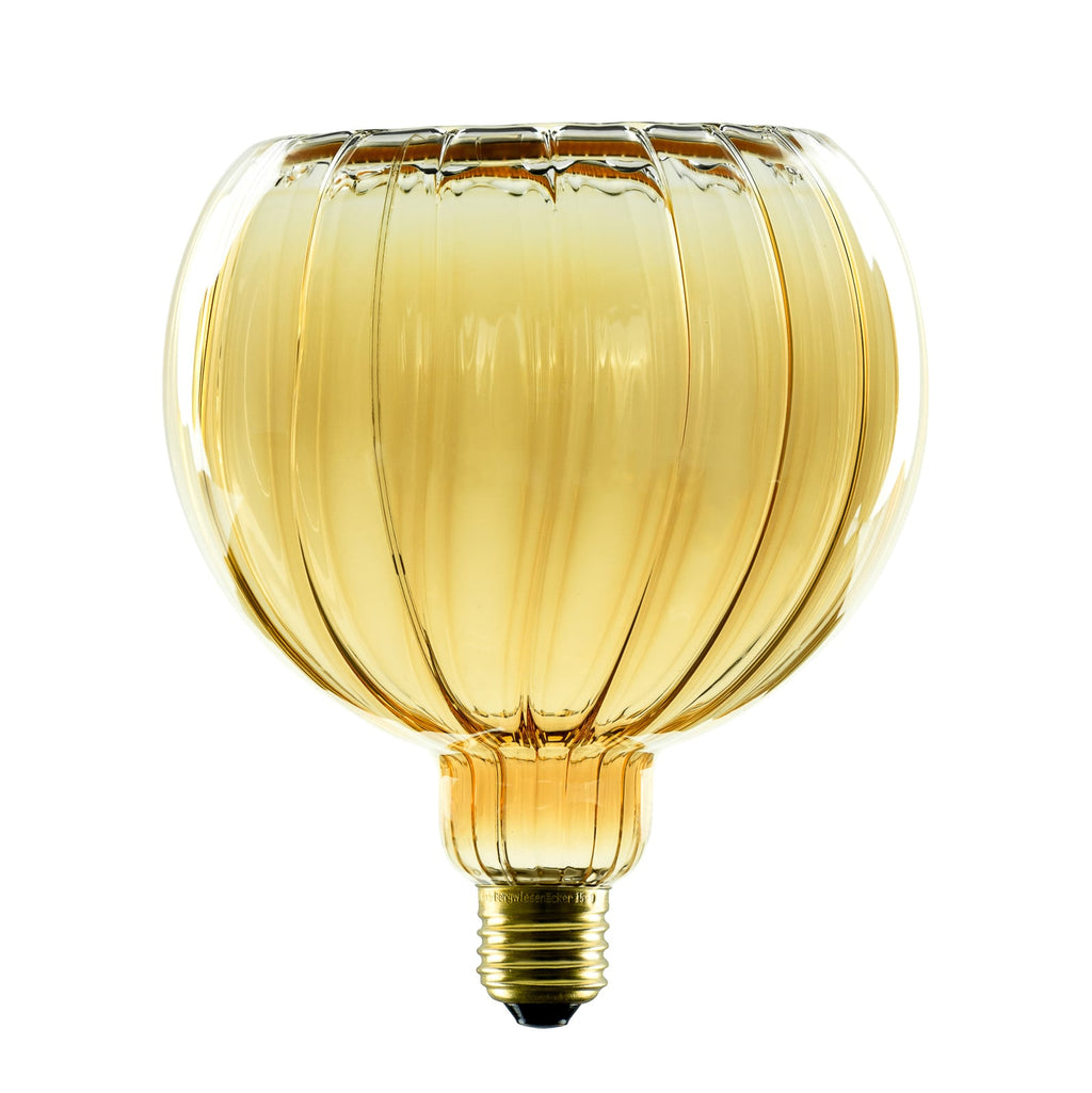LED-globepære G150 E27 4W 2200K dimbar gull forfra