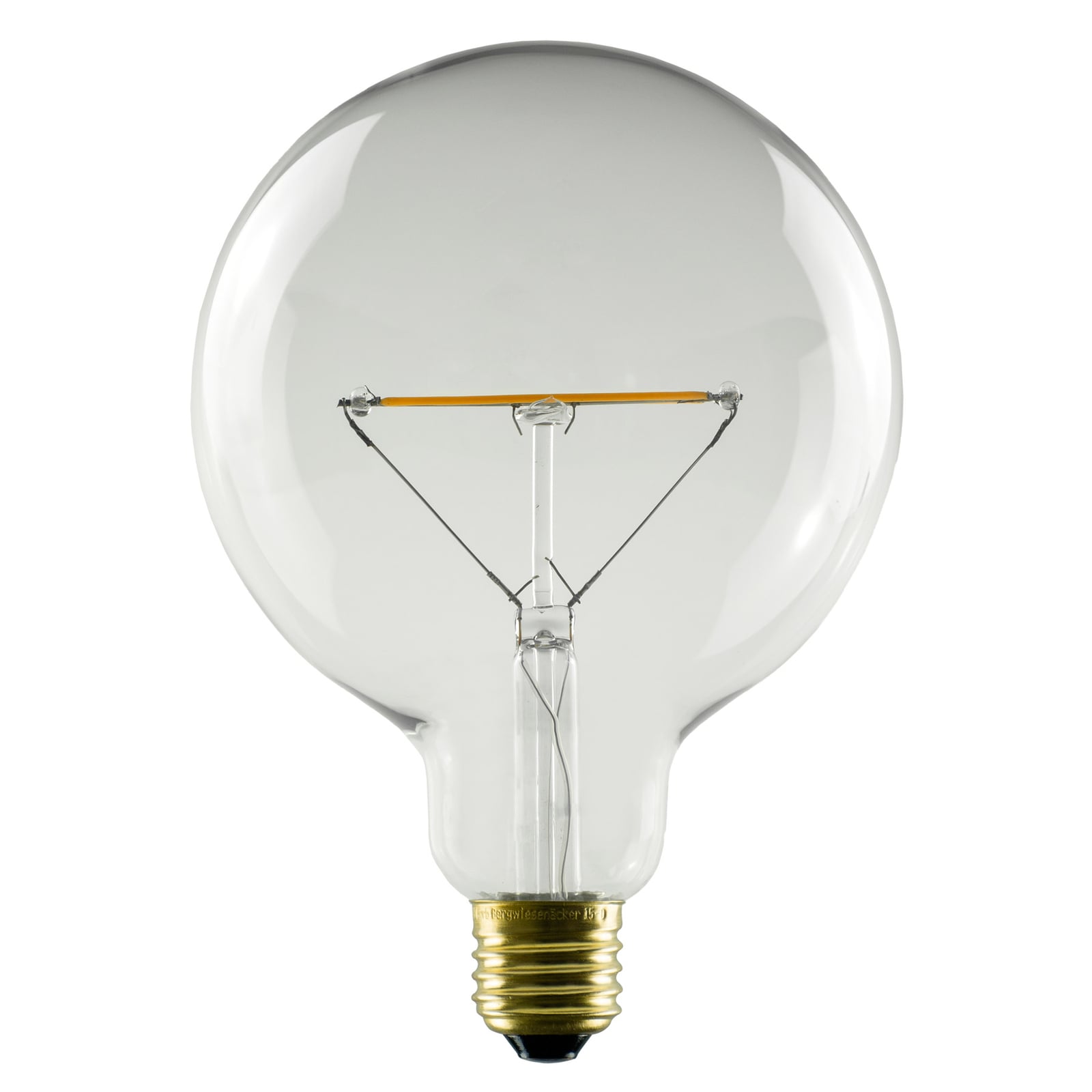 LED globepære G150 E27 5W dimbar klar 2200K Ø15 cm - SEGULA detalj av filament