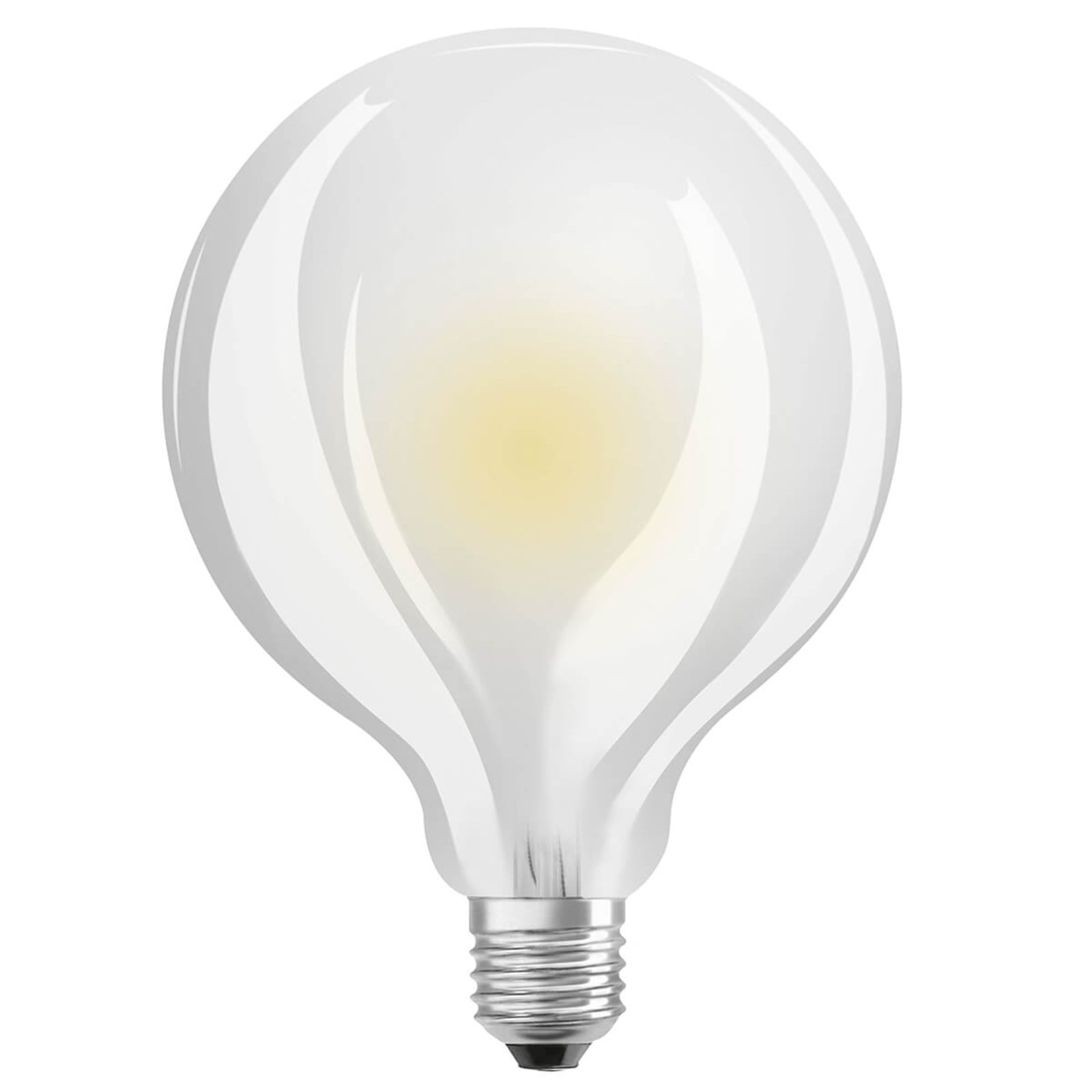 LED globepære G95 E27 11W 2700K varmhvit 1521 lm - OSRAM forfra