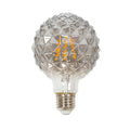LED globepære G95 E27 3,8W 1800K røykfarget dimbar forfra