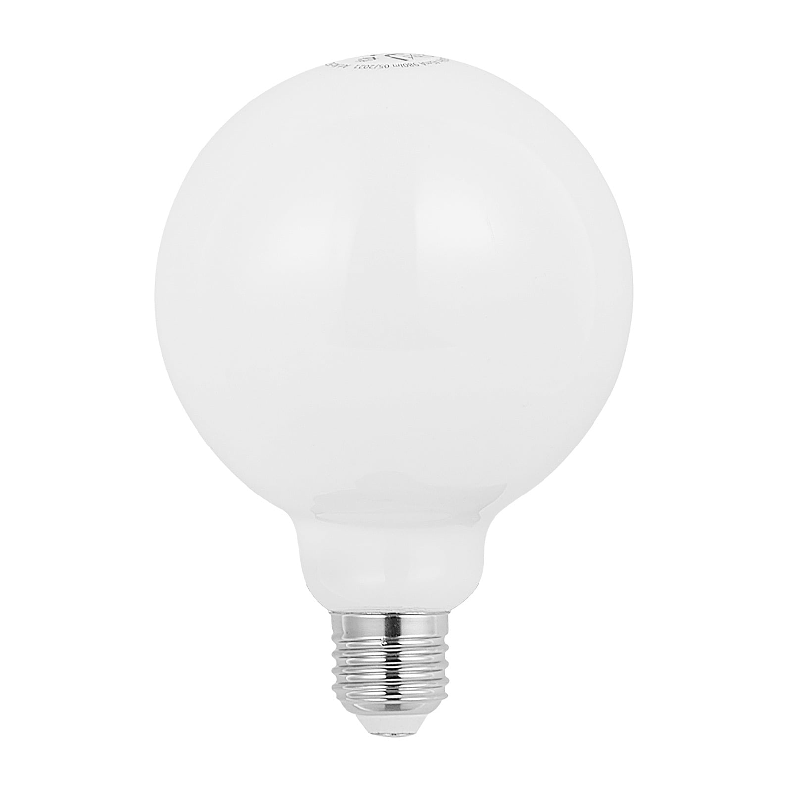 LED globepære G95 E27 8W 2700K dimbar opal forfra