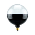 LED-globepære Illusion E27 G190 klar/svart forfra