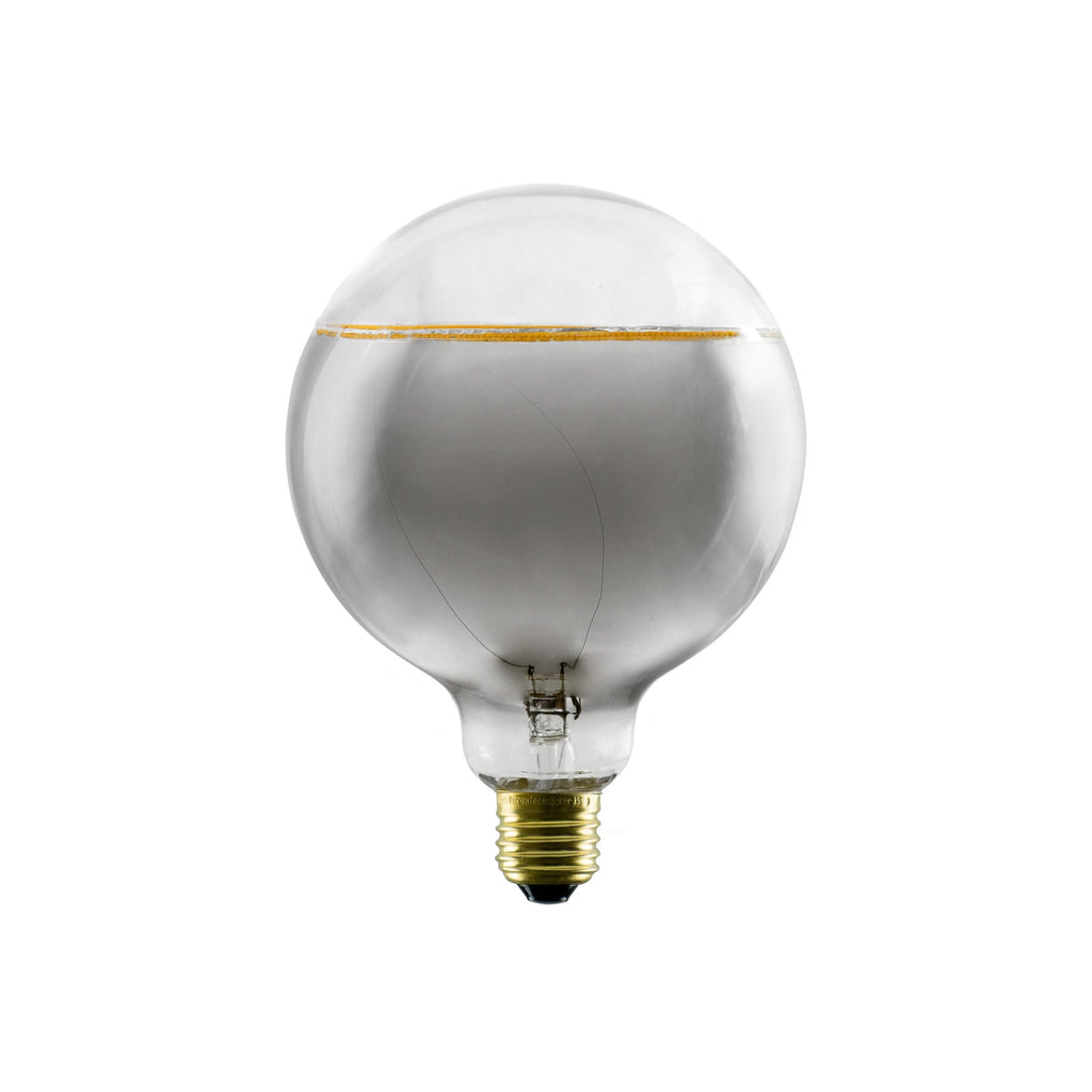 LED globepære Illusion G125 E27 5W 2200K dimbar røyk/klar forfra