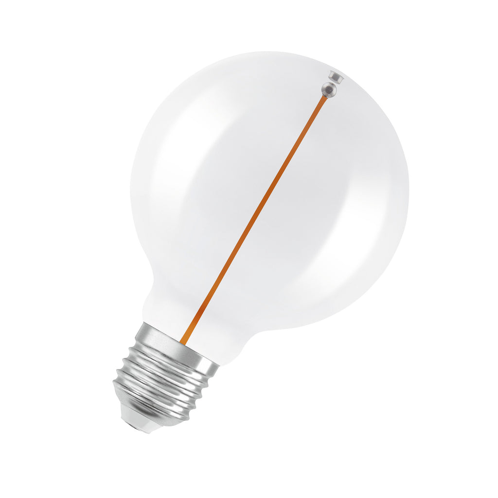 LED globepære Vintage 1906 G95 E27 2,2W 2700K klar forfra