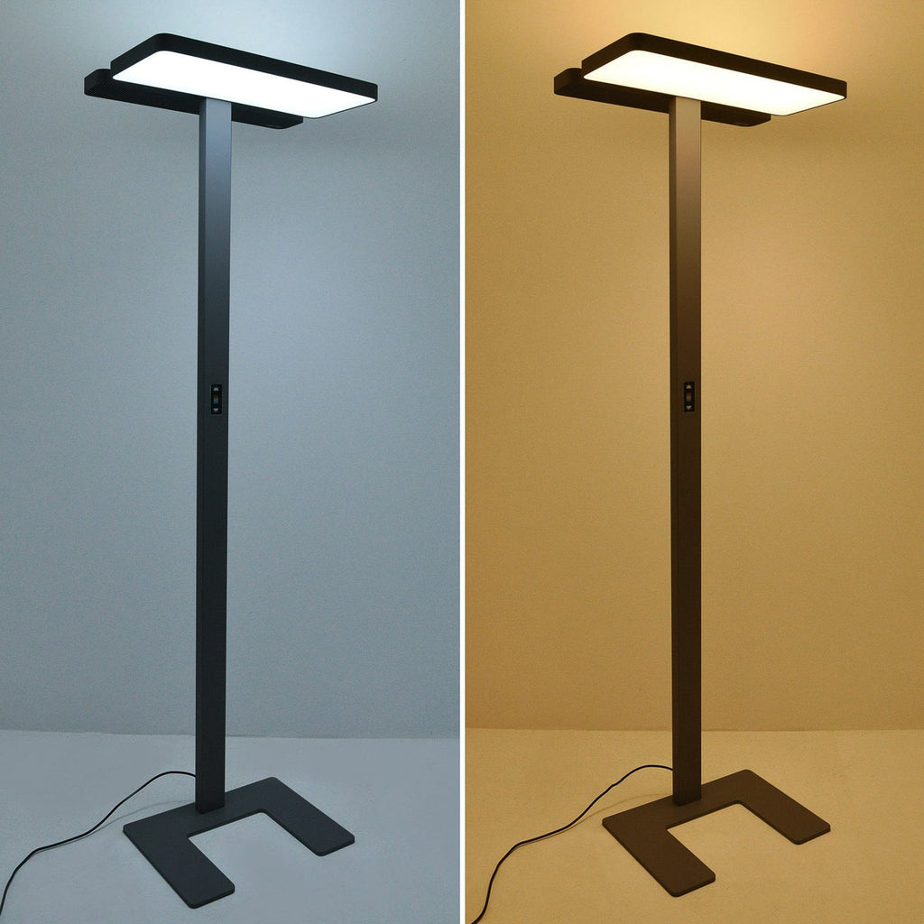 LED-gulvlampe Aila dimbar CCT med bevegelsessensor svart med bevegelsessensor