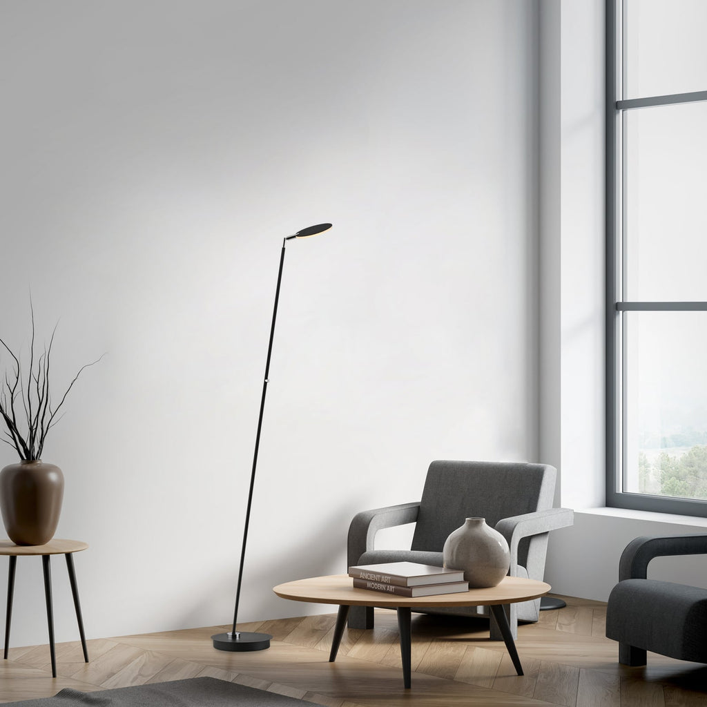LED gulvlampe Akku-Bente dimbar svart CCT USB-C Paul Neuhaus bakside