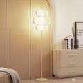 LED gulvlampe Audrina beige metall forfra