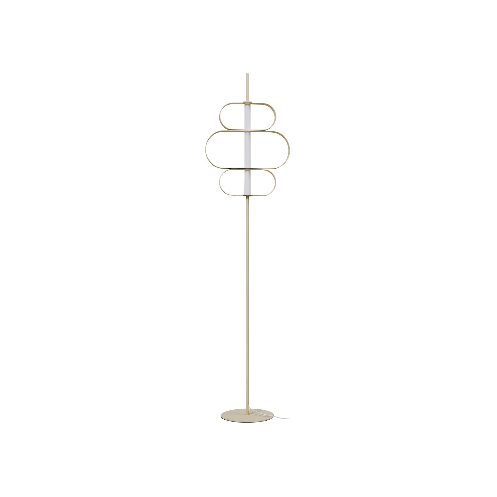 LED gulvlampe Audrina montert i stue