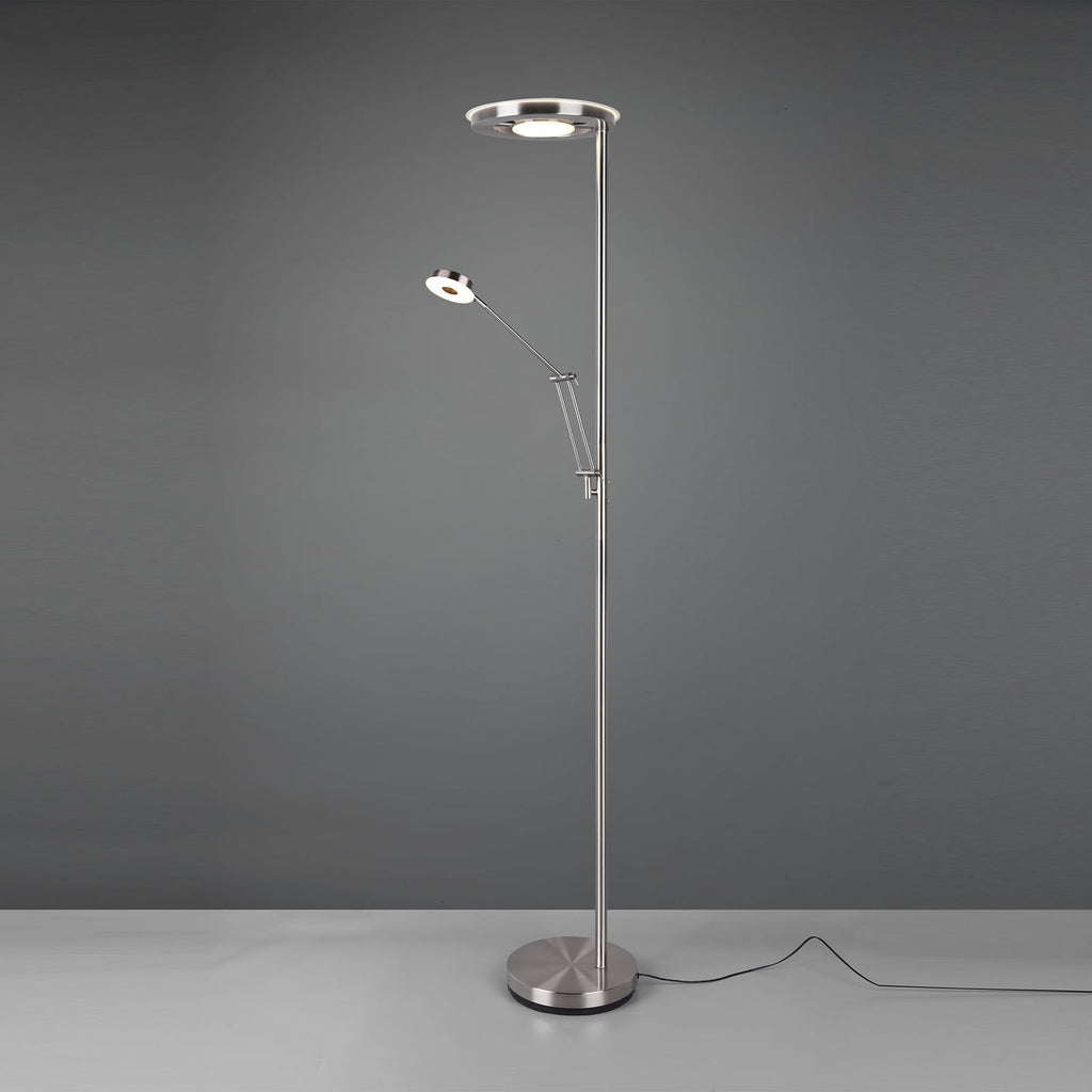 Detalj av touch-dimmer på LED gulvlampe Barrie