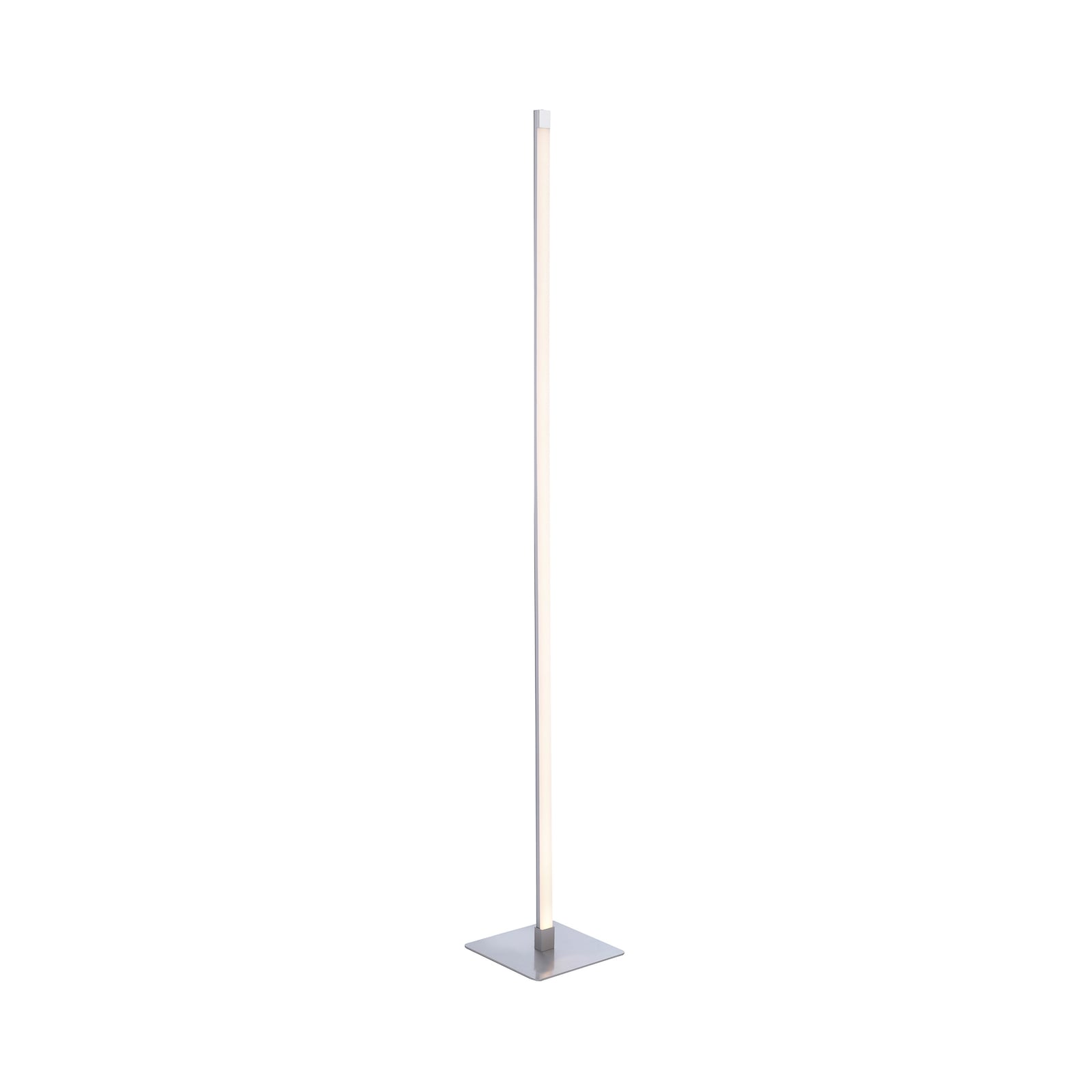 LED gulvlampe Bella dimbar med berøringsdimmer stål 150 cm montert i stue
