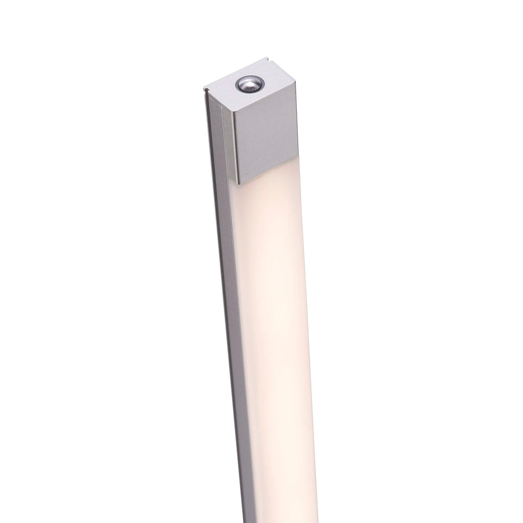 LED gulvlampe Bella dimbar med berøringsdimmer stål 150 cm sideprofil