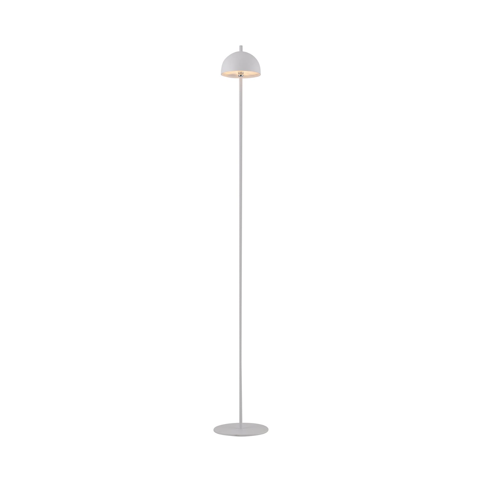 LED gulvlampe Bellies oppladbar dimbar hvit IP54 montert på flaske