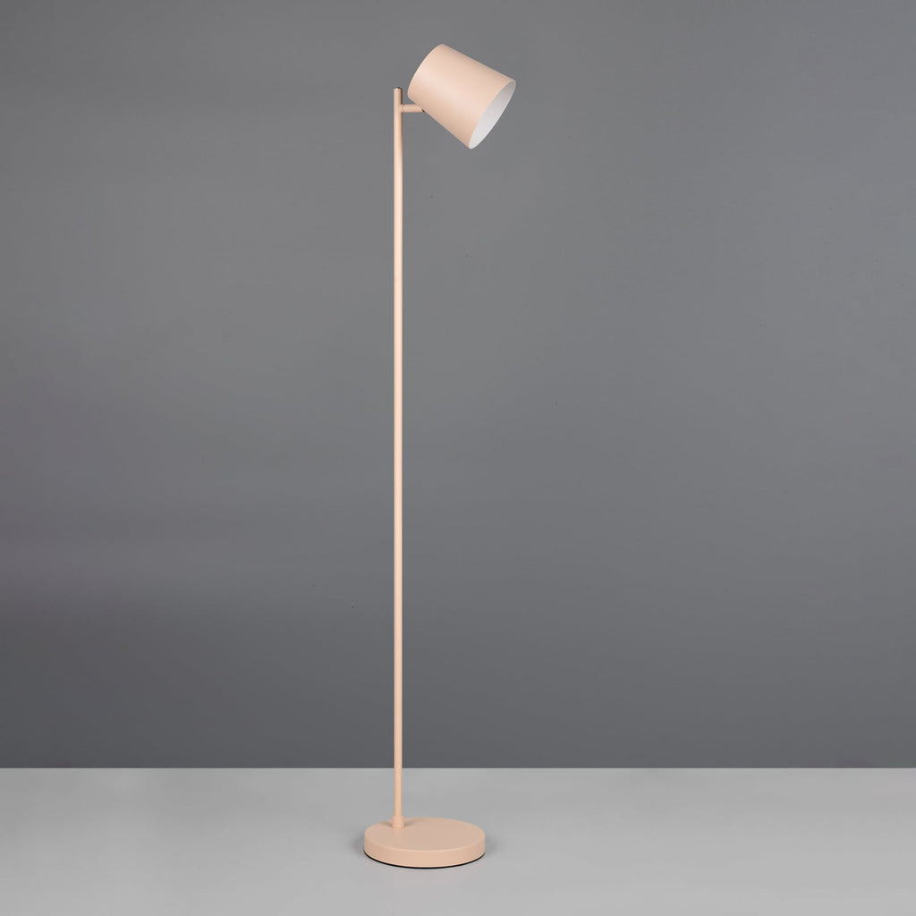 LED gulvlampe Blake oppladbar dimbar sand 125 cm montert i rom
