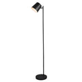 LED gulvlampe Blake oppladbar dimbar svart 130 cm forfra