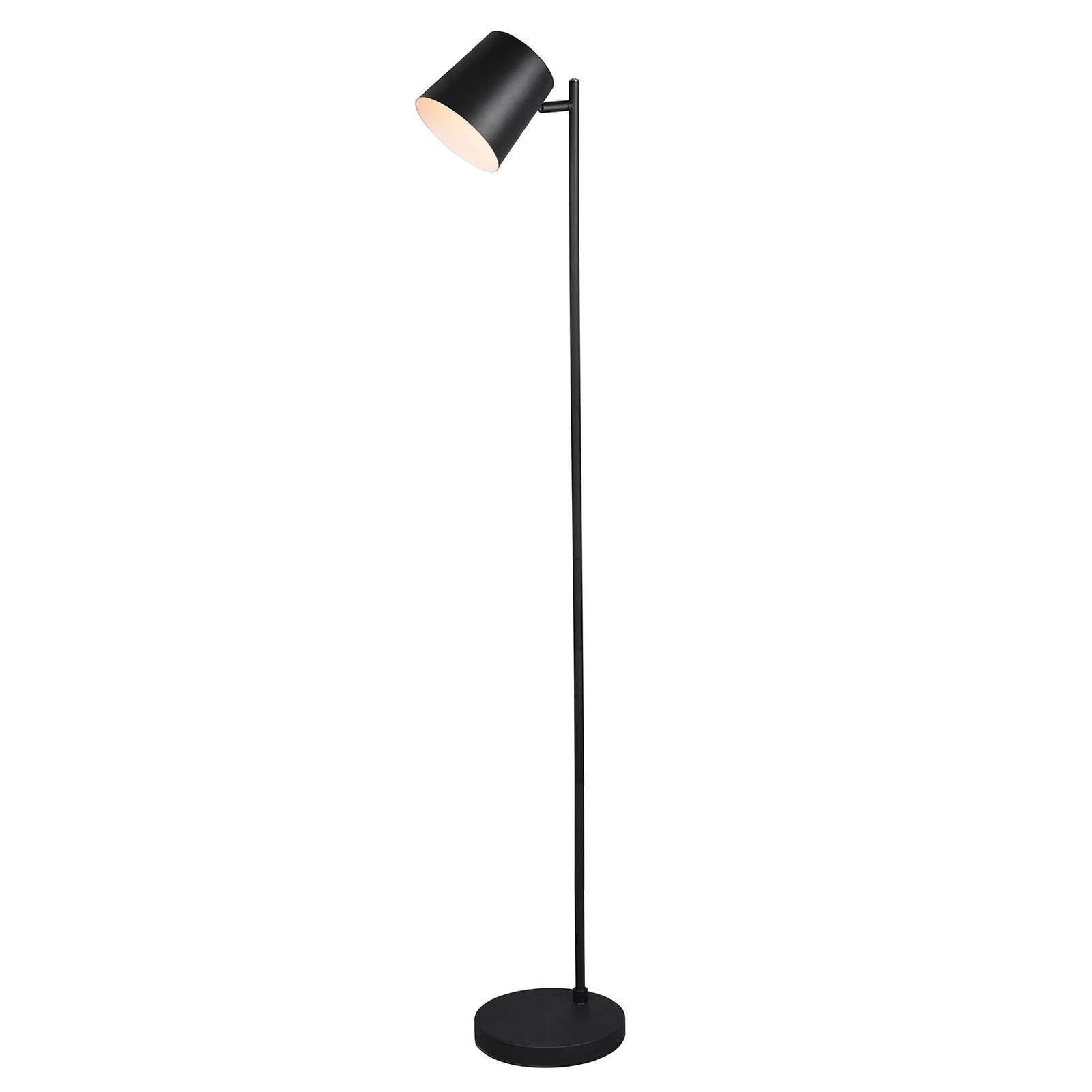 LED gulvlampe Blake oppladbar dimbar svart 130 cm forfra