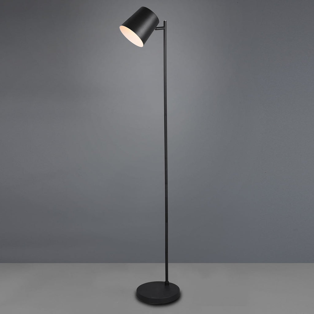 LED gulvlampe Blake oppladbar dimbar svart 130 cm detalj av touchdimmer